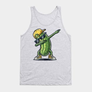 Dabbing Dill Pickle Funny Cucumber Dancing Swag Tank Top